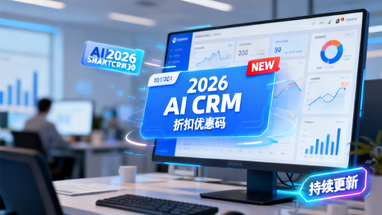 2026年AI智能CRM折扣优惠码合集（一连更新）