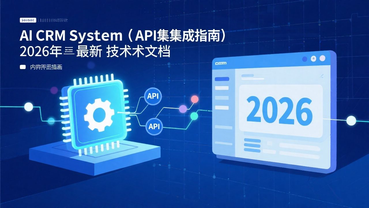 AI CRM系统API集成指南：2026年最新手艺文档