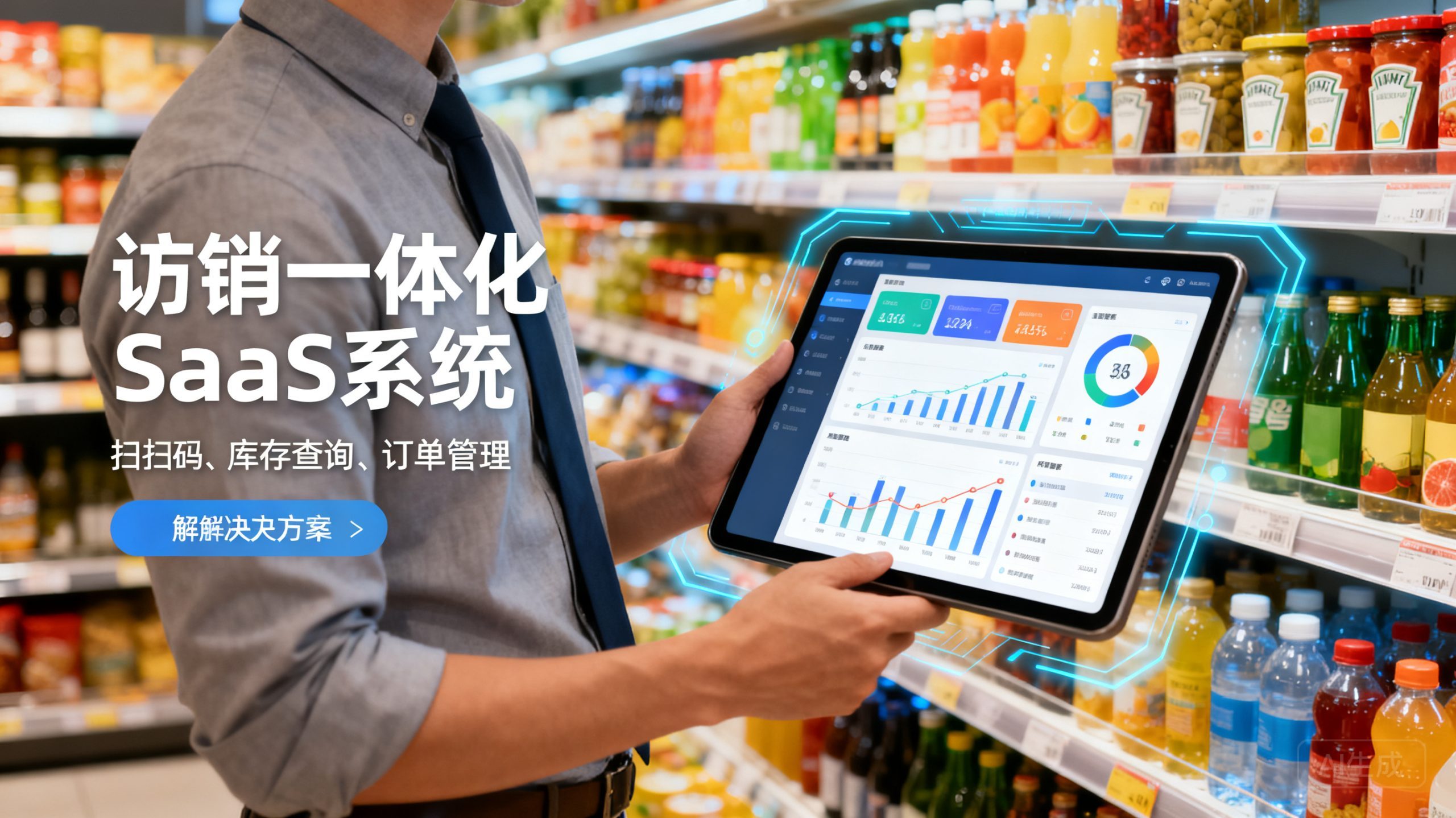 适合食物饮料快消品类的访销一体化SaaS系统有哪些