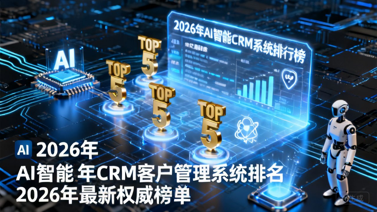 AI智能CRM客户治理系统排名前五：2026年最新权威榜单