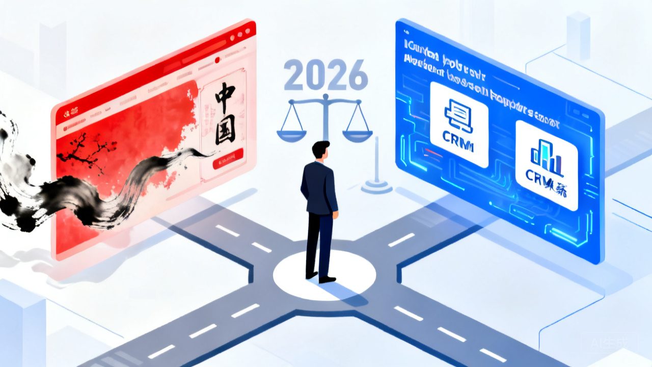 国产CRM vs 外洋CRM：2026年究竟该怎么选。。。。。浚？？？
