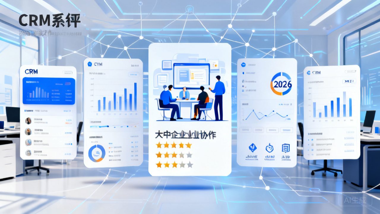 深度测评！2026年5款CRM系统比照，，，，，大中型企业适合哪款？？？？？