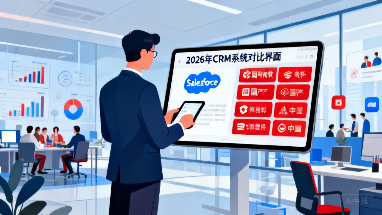 大中型企业CRM系统推荐2026：从Salesforce到国产替换全笼罩