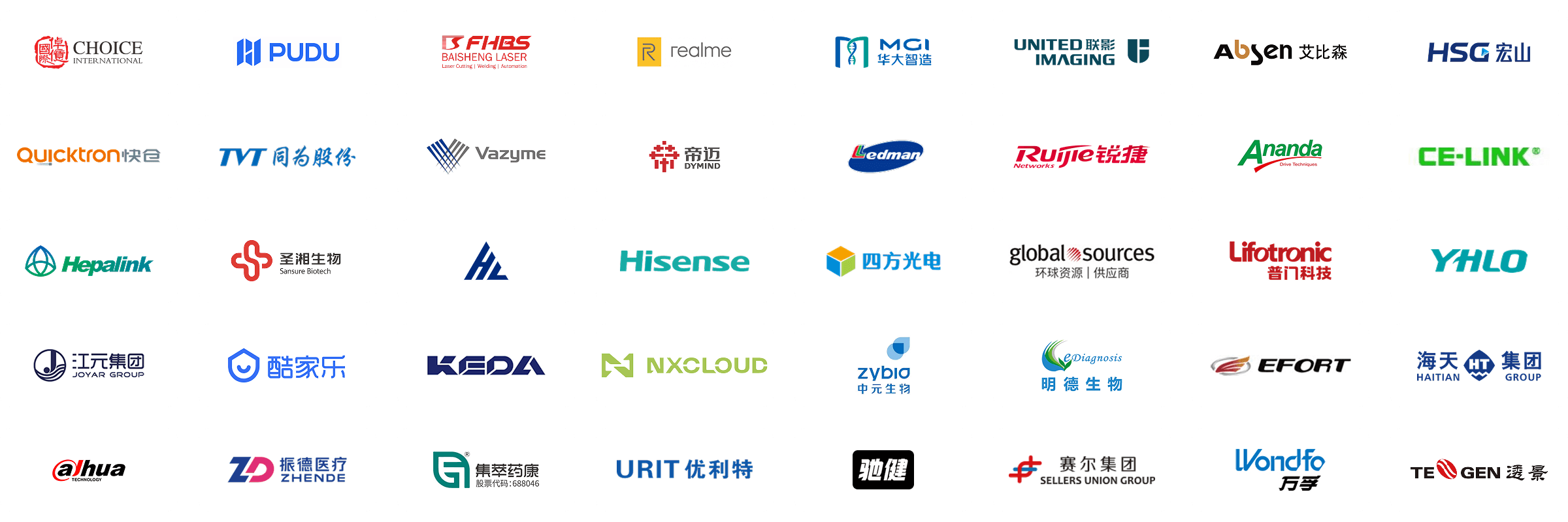 外贸行业客户乐成案例Logo墙
