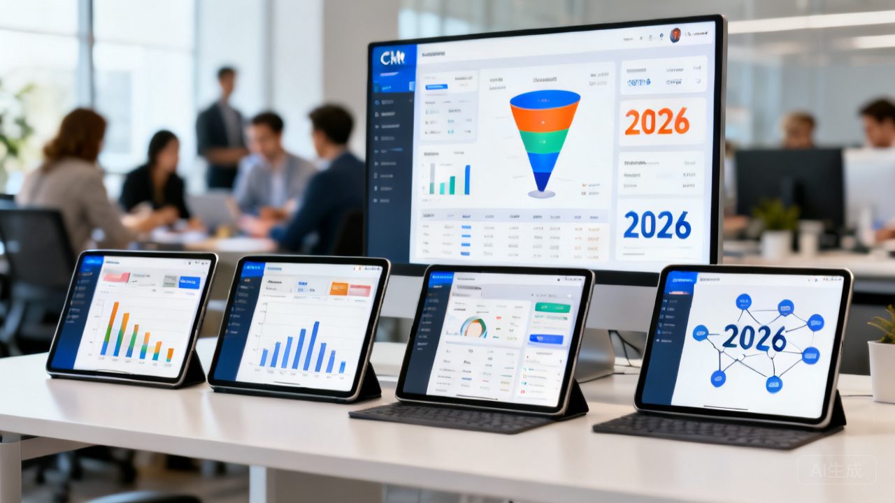 实测测评！2026 五款大中型企业 CRM，，，，，功效细节拆解