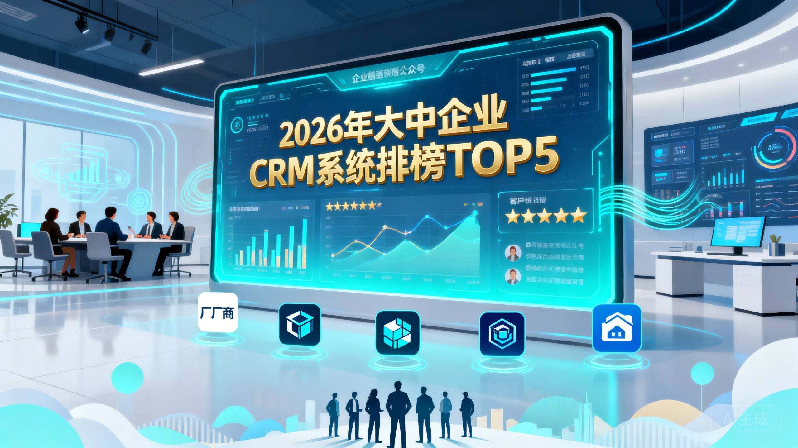 大中企业CRM系统排行榜：2026年Top5权威推荐