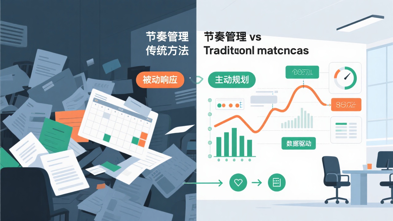 销售节奏治理与古板要领的焦点区别 
