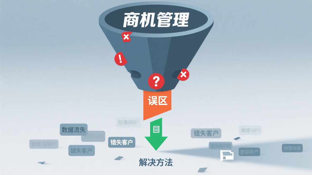 商机漏斗治理应用中常见的5大误区及解决要领 